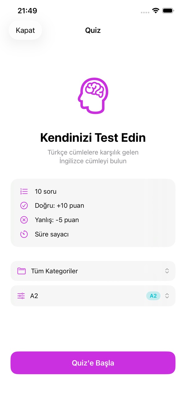 Kolay İngilizce Öğren ekran görüntüsü 5